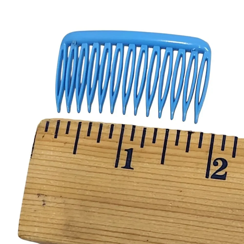 VTG GOODY SIDE HAIR COMBS LOT Of 11 TINY MINI MINIATURE MADE IN USA RAINBOW
